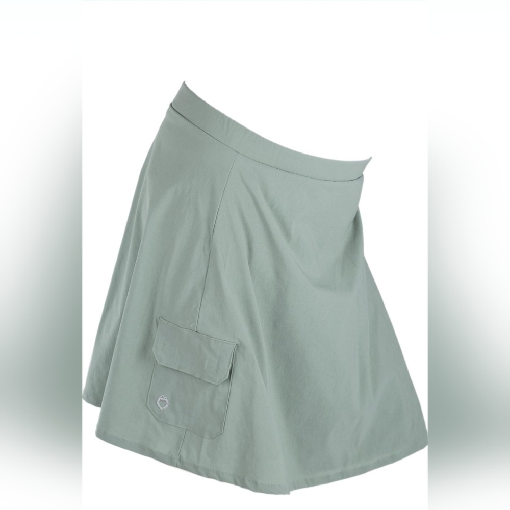 Mountain Mama Naia Maternity Faux Wrap Sporty Outdoor Hiking Camping Skirt sz L